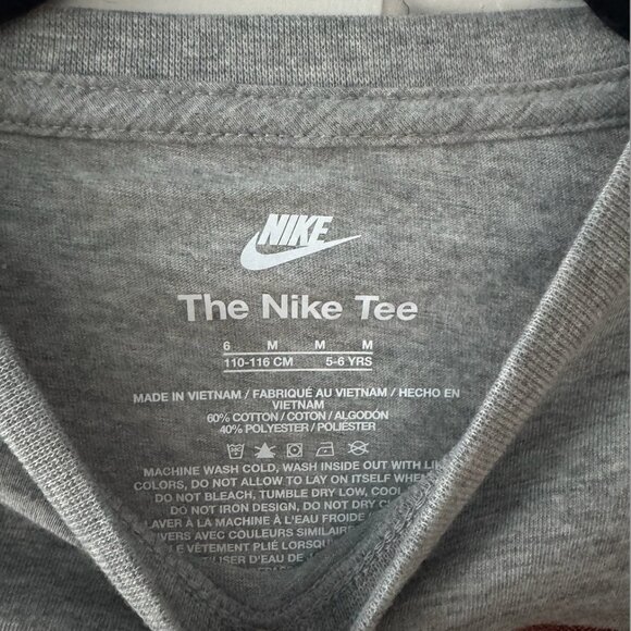 NWT Nike Grey Heather Long Sleeve Football T-Shirt - Picture 3 of 3